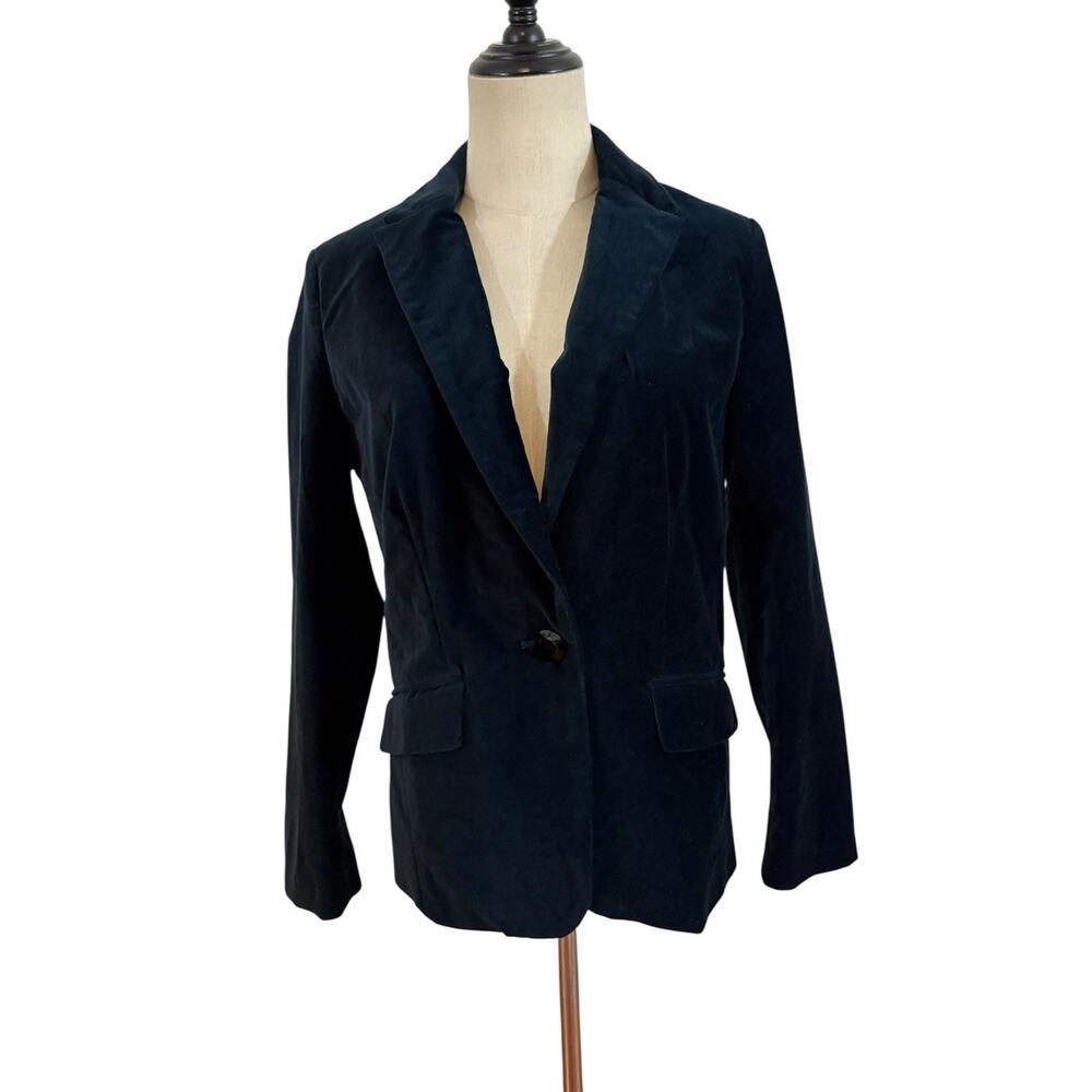Drapers & Damon’s Velvet Blazer Dark Blue‎ PS Dark Academia Fall Winter Holiday